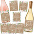 Hadley Designs Pregnancy Announcement Gifts, Funny Wine Bottle Labels for Parents to Grandparents, 8 Set