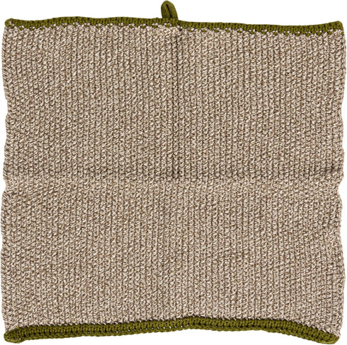 Creative Co-Op Square Cotton Knit Dish Cloth, Set of 2, Multi (DF3785)