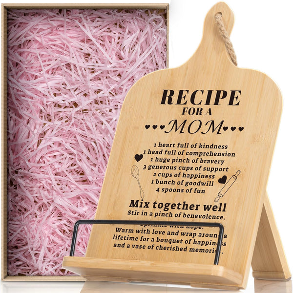 Happy Mothers Day Cookbook Stand: Adjustable Recipe Holder for Kitchen Counter, Mother's Day Gifts