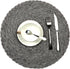 Topotdor Round Placemats, Heat-Resistant Stain Resistant Anti-Skid Washable Polypropylene, Set of 4