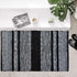Chardin Home Farmhouse Rug 24''x36'' Black-White, Recycled Cotton Hand Woven Rug for Hallways, Kitchens, Bedrooms