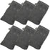 Made Easy Kit Bath Mitts - European Style Washcloth with Loop, Charcoal, Pack of 6 (6" x 9")