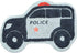 Hand Tufted Police Car Bedroom or Bathroom Rug - 30x20 in; 100%
