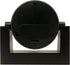 Timekeeper Small Desktop Swivel Clock - Battery Operated, 6.75" Wide x 2" Tall, Black Frame White Face