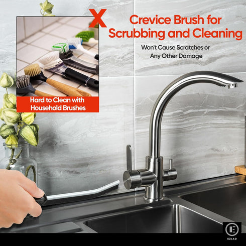 5 Pcs Multifunctional Crevice Cleaning Brush, Hard Bristle Grout Gap Cleaning Brushes for Bathroom, Kitchen, Household