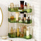 Corner Bathroom Counter Organizer Bathroom Countertop Shelf Makeup Organizer for Vanity Perfume