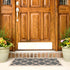 2' 3'7", (CY6243-246) SAFAVIEH Washable Rug Outdoor Courtyard Collection - x Grey & Beige, Non-Shedding & Easy