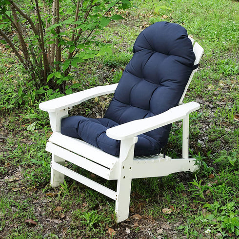 High Back Adirondack Chair Cushions | Weather-Resistant Tufted Seat Pads