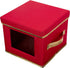 Simplify Holiday Salad Plate Dinnerware Storage Box, 9.45 Inch, Christmas China with 12 Felt Dividers for Tableware