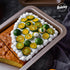 Baking Sheet Pan Set of 2 - 10-Inch Rectangle Deep Cake Pan for Baking