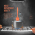 Silicone Spatula Set - 4-Piece Heat Resistant Rubber Spatulas for Nonstick Cookware - Orange
