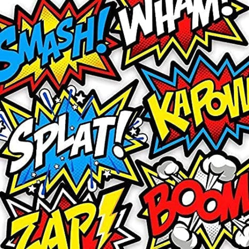 Bigtime Signs 12 Pieces Super Hero Stickers - Superhero Party Decorations for Birthday - Themed Party Favors