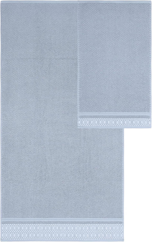 6-Piece 100% Set 2 2 2 Modern Threads Astra Cotton Towel Jacquard Geometric Pattern Includes Bath Towels, Hand Towels