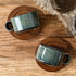 6 Set 4, Set LUKA Ounce Porcelain Stackable Espresso Cups with Saucers and Metal Stand of Ceramic Cappuccino Cups