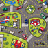52 32 Large Kids Carpet Playmat Rug x with Non-Slip Backing, City Life Play Mat for Playing with Car Toy, Game Area