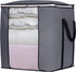 SLEEPING LAMB 120L Extra Large Blanket Storage Bags for King Comforter Bedding, Grey