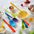 5PCS Silicone Rubber Spatula Set, VITUER BPA-Free Heat Resistant Spatulas for Cooking & Baking, Dishwasher Safe