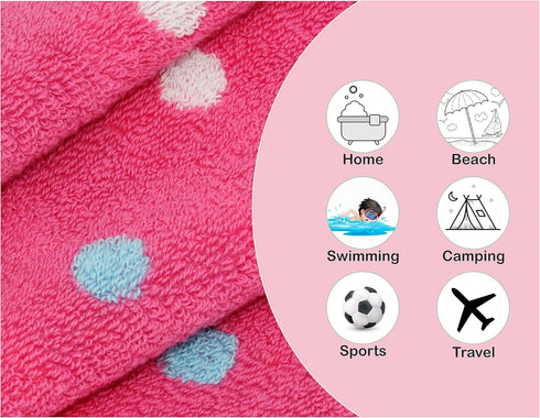 ORIGINAL KIDS Set 12 100% 12x12 Wash Cloth - Bath Time Sugar and Spice of Washcloths - Cotton Jacquard Super Soft
