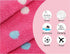 ORIGINAL KIDS Set 12 100% 12x12 Wash Cloth - Bath Time Sugar and Spice of Washcloths - Cotton Jacquard Super Soft