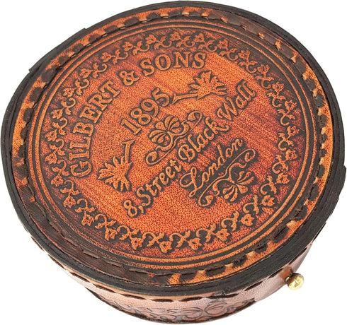 Set Antique Brass & Copper Sundial Compass Gift