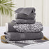 Modern Threads 6 Piece Reversible Yarn Dyed Jacquard Towel Set Artesia Damask