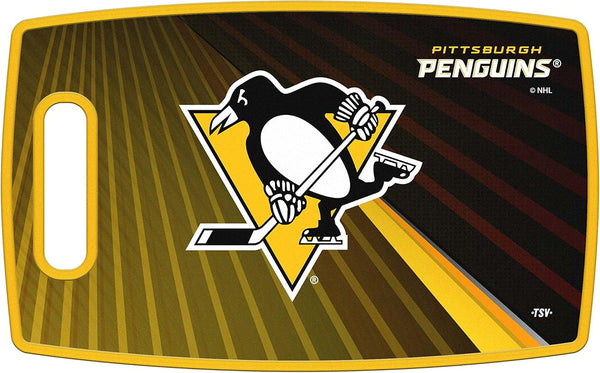 Sports Vault NHL Pittsburgh Penguins Large Cutting Board, 14.5" x 9" by The Sports Vault
