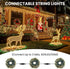 65FT/20M 200 8 JTSIOV Christmas Tree Lights, LED Christmas Lights Plug in, Modes Waterproof Outdoor Lights Indoor