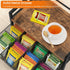 Countertop Homode Tea Bag Organizer, Wood Tea Organizers and Storage Chest, Teabag Holder with Storage Drawer,Tea