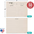 321Done 5" x 7" Recipe Cards (Set of 50) - Extra Large Double-Sided Premium Card Stock - Made in USA - Script Font Minimalist, Large Kraft Tan by 321Done