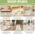 OVALLEY Hopscotch Rug for Kids, Hopscotch Play Mat, ABC Classroom Learning Mat, Small Kids Rug for Playroom, Non-Slip