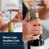 Hicoup Wine Opener - Professional Corkscrews for Wine Bottles, Manual Wine Key with Foil Cutter, Ebony Wood