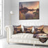 Designart Yellow Tinged Spring Mountains' Landscape Throw Living Room, Sofa, Pillow Insert + Cushion Cover Printed On Both Side 16 in. x 16 in by Designart