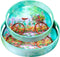 Crocon Round Wooden Ottoman Trays with Handles Set of 2 Cycle Printed