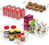 Simple Houseware Clear Storage Bins Organizer for Freezer/Fridge/Pantry, 12'' x 6.2'' x 3.4'', 4 Packs