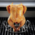 Weber Poultry Roaster, Silver Upright Beer Can Chicken Roaster with Durable Steel Build, DishwasherSafe, Fits Most