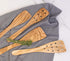 Eddington Italian Olive Wood Wide Pierced Spatula, Handcrafted in Europe, 12.5-Inches