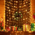 195 LED Curtain Tapestry Lights, 6.5 x 5 Feet - Backdrop String Lights with 8 Lighting Modes and Remote for Indoor