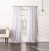 No. 918 Tayla Crushed Texture Semi-Sheer Curtain Panel, 50" x 95", White, Rod Pocket