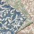 jinchan Floral Valance Curtain for Kitchen, Living Room, Vintage Flower Blue Valance, Room Darkening Window Treatment,