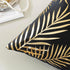 TAOSON Pack 2,Gold Cozy Cozy 18 18 Inches of Pillow Covers Velvet Soft Gold Stamping Leaves Decorative Soft Throw