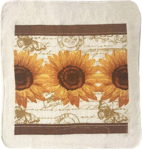 American Linen Sunflower Decor Set, Oven Mitts and Pot Holders - Kitchen Towels and Dish Cloths Sets