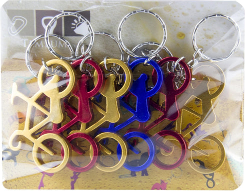 SWATOM Bicycle Bottle Opener with Keychain, 6PCS Accessories