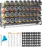 SpaceAid Spice Rack Organizer with 36 Spice Jars, 386 Spice Labels, Chalk