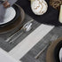 DII PVC Tabletop Collection Placemat Set, Rectangle, 13x17.25, Gray, 6 Piece