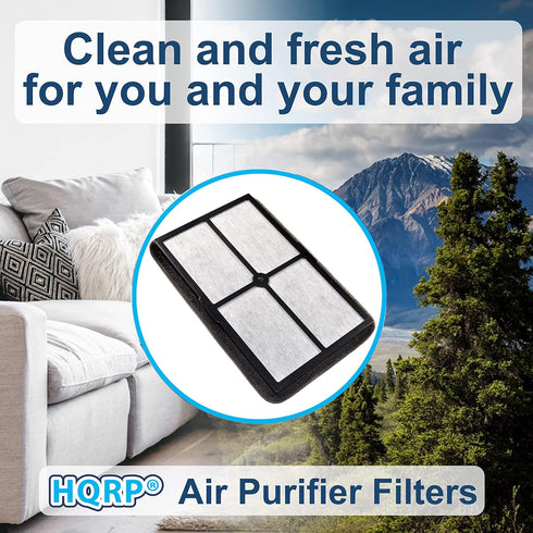 HQRP 2-pack Air Purifier Filter, Compatible with Black&Decker BXAP040 BXAP041 Table Top