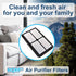 HQRP 2-pack Air Purifier Filter, Compatible with Black&Decker BXAP040 BXAP041 Table Top