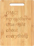 Funny Mom Gift - Cutting Board for Home Kitchen, Camping, Barbecue, Housewarming, Birthday, Christmas, Retirement,