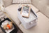 Collapsible Storage Basket with Carry Handles, Durable Felt Fabric Organizer for Toys, Clothes, Laundry