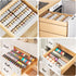 4 4 Pack 11'' 22'' PanPanPal Spice Drawer Organizer, Tier- Amber Acrylic Drawer Seasoning Organizer, Expandable From