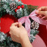 Waydress 36 Pieces Bow Decor, Pink Christmas Tree Bow Ornament, Glitter Ribbon Bowknot for Wreath Garland, Party Crafts